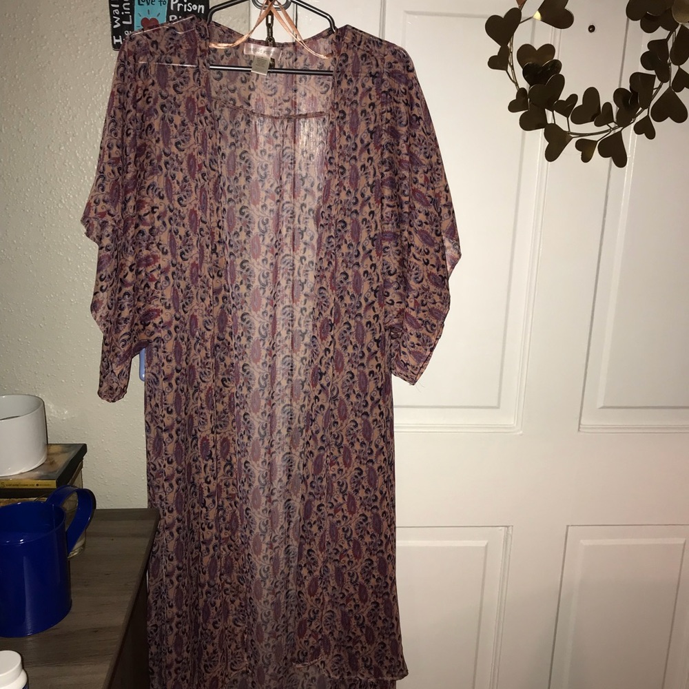 Band of Gypsies Long Floral Kimono xs